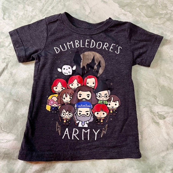 Kids Grey Harry Potter "Dumbledore's Army" T-Shirt - Picture 1 of 2
